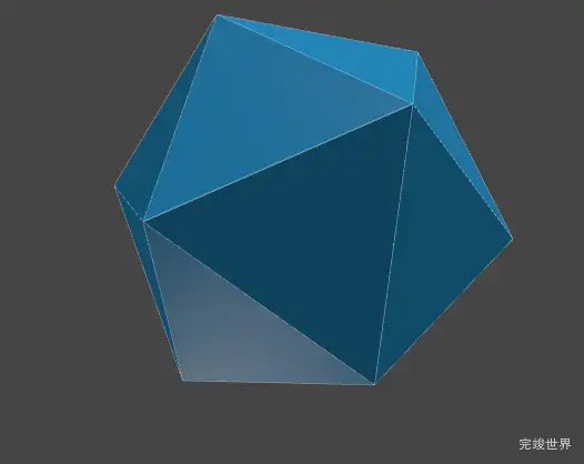 二十面缓冲几何体（IcosahedronGeometry）